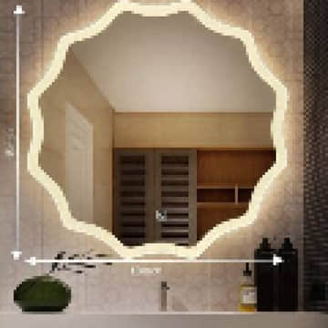 Buy Mounted Glass Led Wall Mirror online upto 70% off at Apkainterior