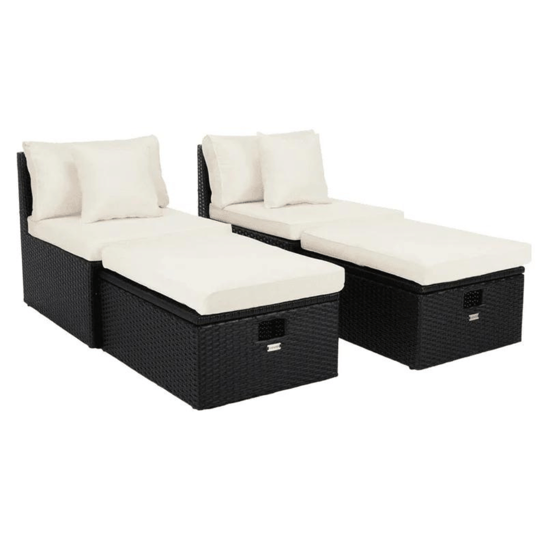 4 Piece Outdoor-Indoor Patio Conversation Set - top_view