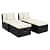 4 Piece Outdoor-Indoor Patio Conversation Set - top_view