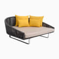 Outdoor Daybed Made In Rope Sun Bed - top_view