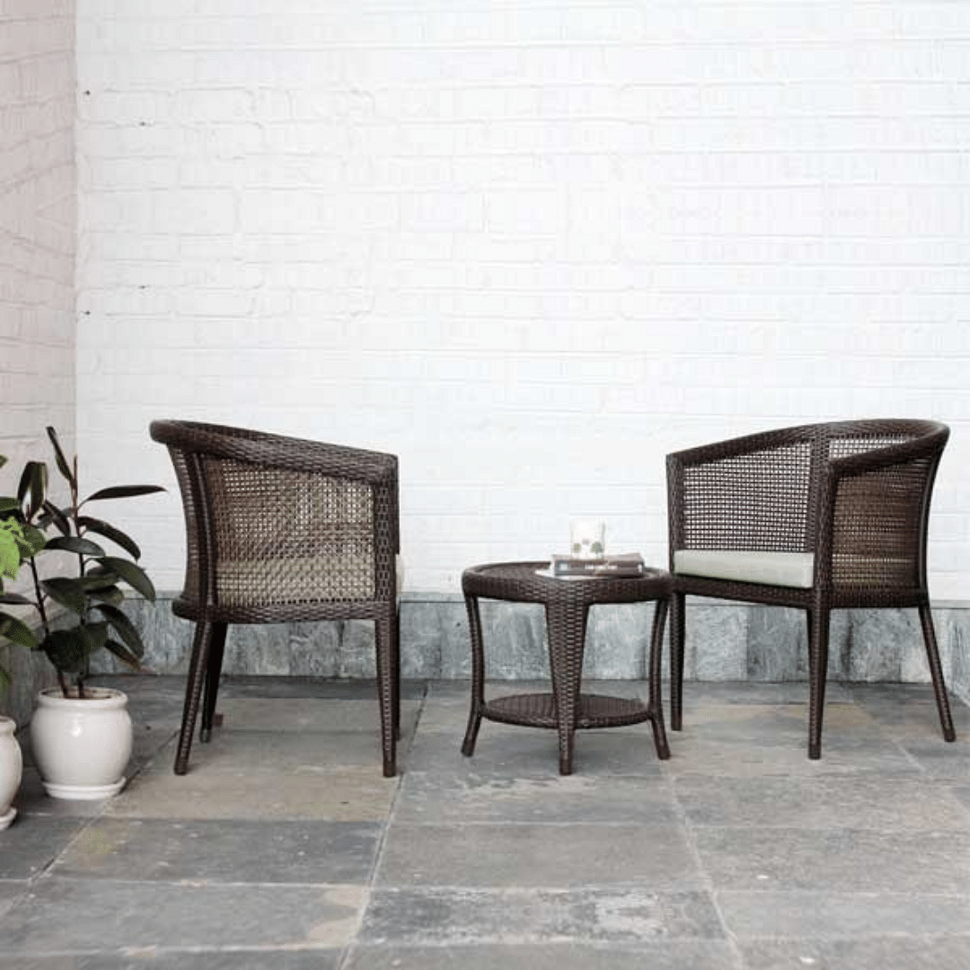 Outdoor Wicker Stackable Set