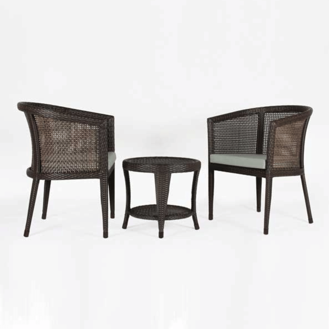 Outdoor Wicker Stackable Set - front_view
