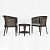 Outdoor Wicker Stackable Set - front_view
