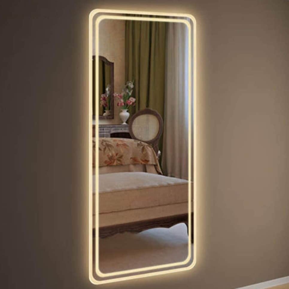 Felicity Modern Touch Sensor LED Wall Mirror - rear_view