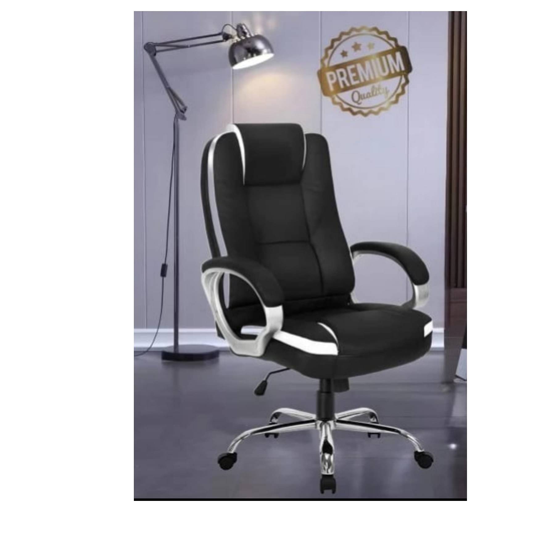 Fortuna D-42 High Back Office Chair (Black)
