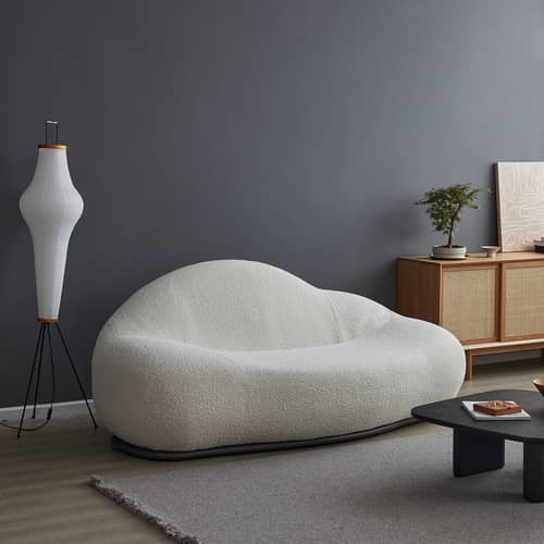 Cloud Boucle Sofa - White