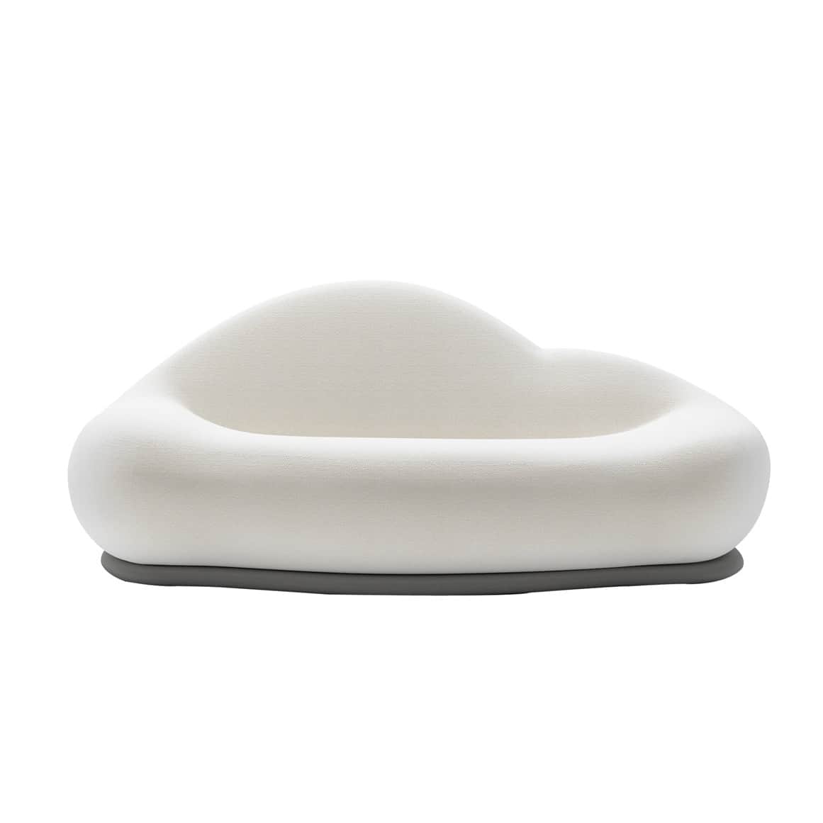 Cloud Boucle Sofa - White - front_view