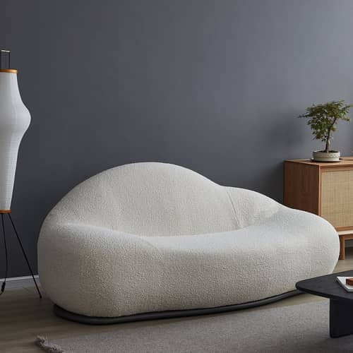 Cloud Boucle Sofa - White