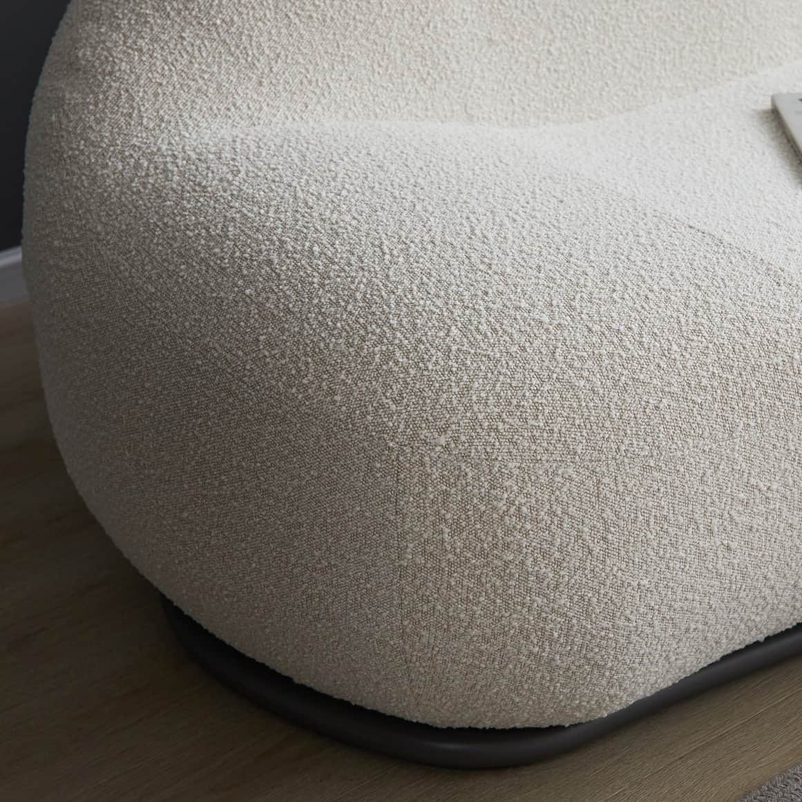 Cloud Boucle Sofa - White - rear_view