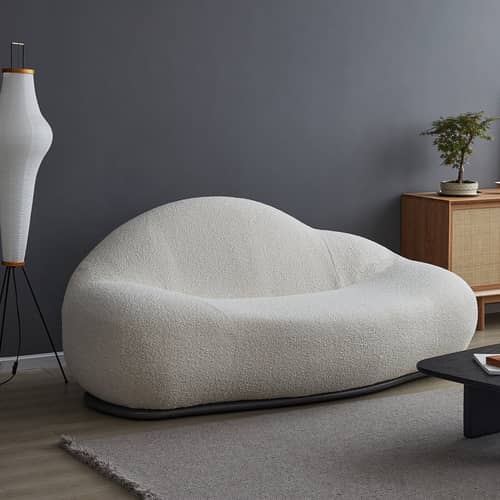 Cloud Boucle Sofa - White