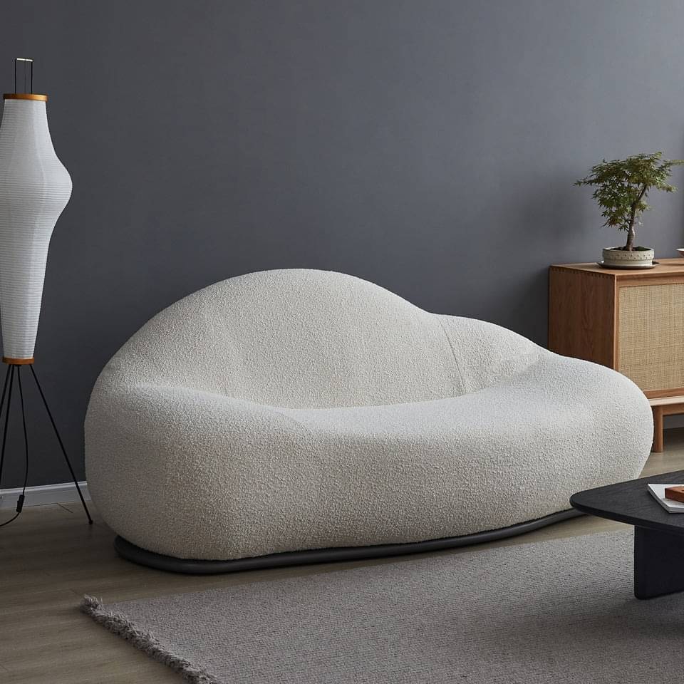 Cloud Boucle Sofa - White