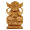 Wooden Ganesh Idol Handicraft - top_view