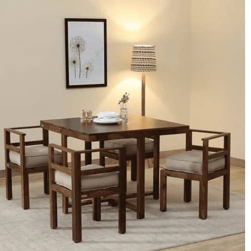 Innsbruck Solid Sheesham Wood 4 Seater Dining Table