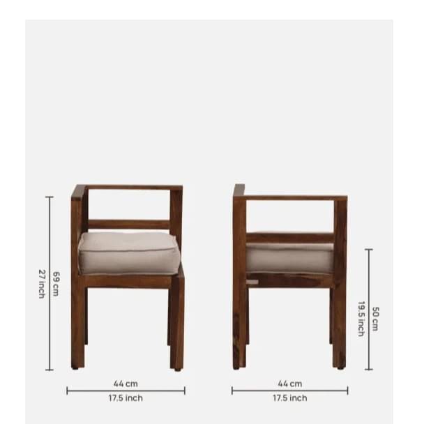 Innsbruck Solid Sheesham Wood 4 Seater Dining Table