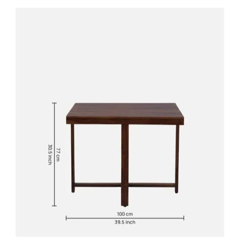 Innsbruck Solid Sheesham Wood 4 Seater Dining Table