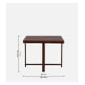 Innsbruck Solid Sheesham Wood 4 Seater Dining Table - bottom_view