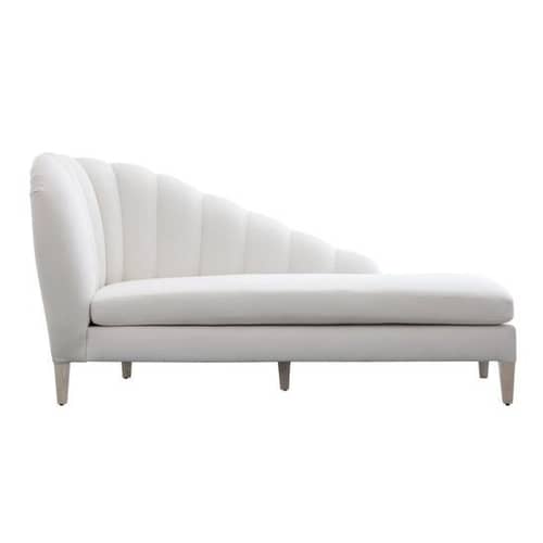 Ariel Chaise Lounger with Wooden Legs