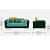 Aurora Green 3-Seater Sofa With Gold Accents - bottom_view