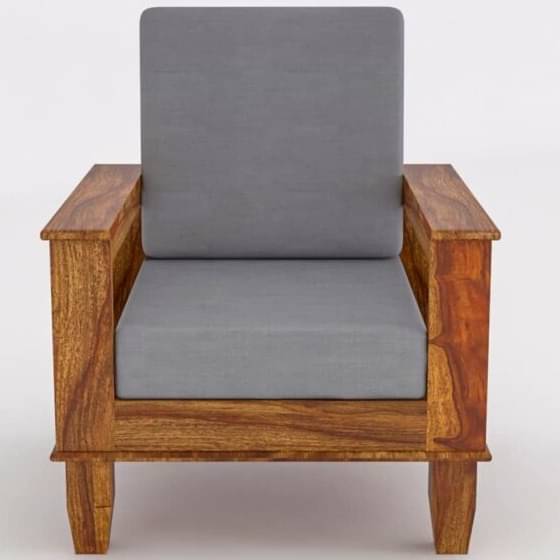 Neo Solid Sheesham Wood 5 Seater Sofa Set