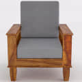 Neo Solid Sheesham Wood 5 Seater Sofa Set - left_view