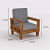 Neo Solid Sheesham Wood 5 Seater Sofa Set - bottom_view