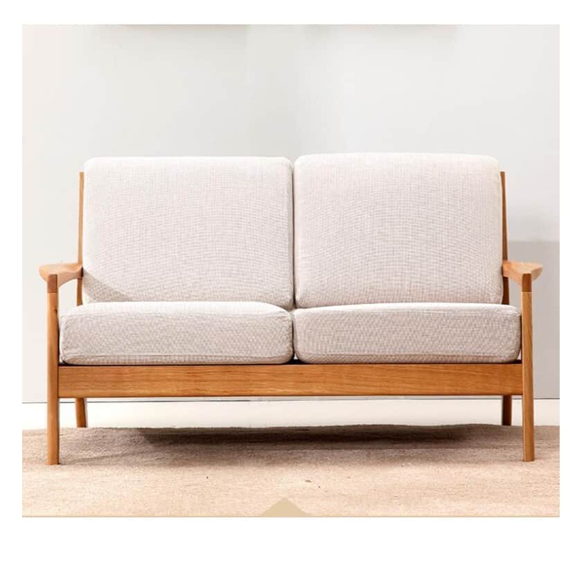 Solid Mango Wood 6 seater sofa set - rear_view
