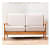Solid Mango Wood 6 seater sofa set - rear_view