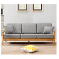 Solid Mango Wood 6 seater sofa set - right_view