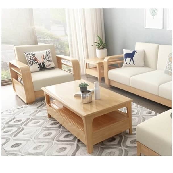 Scandinavian Corner Sofa L Shape Sofa - rear_view