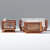 Cushy Solid Sheesham Wood 5 seater sofa Set - rear_view