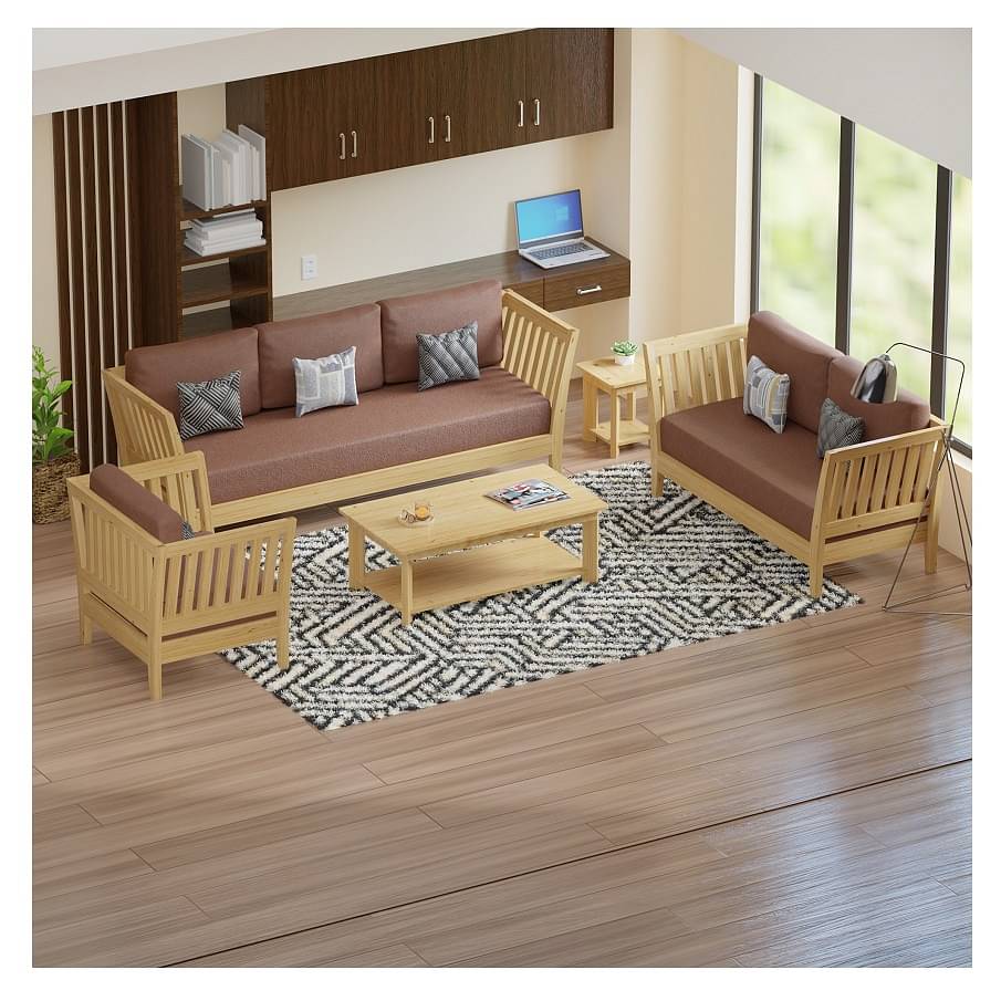 Elegant Mango Wood 6 seater Sofa Set