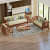 Elegant Mango Wood 6 seater Sofa Set - top_view