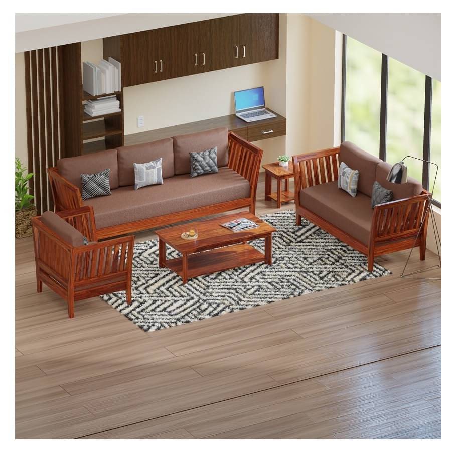 Elegant Mango Wood 6 seater Sofa Set