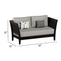 Elegant Mango Wood 6 seater Sofa Set - left_view