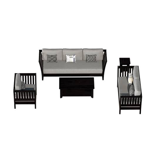 Elegant Mango Wood 6 seater Sofa Set