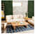 Solid Mango Wood 5 Seater Sofa Set - rear_view