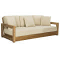 Solid Mango Wood 5 Seater Sofa Set - left_view