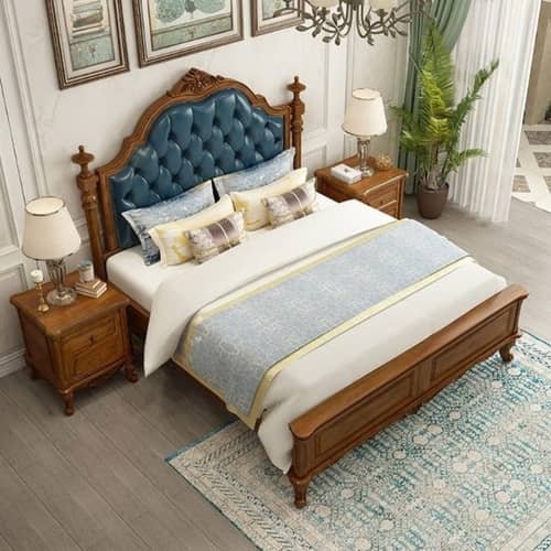 Victorian Solid Sheesham Wood King Size Bed