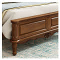 Victorian Solid Sheesham Wood King Size Bed - top_view