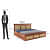 Howler Solid Sheesham Wood King Size Bed With Storage - rear_view