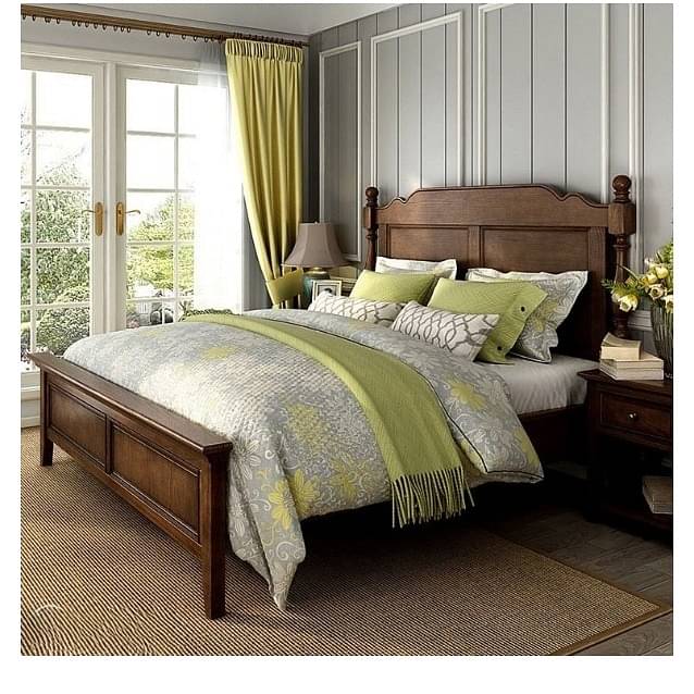 Aspen Solid Sheesham Wood King Size Bed