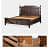 Aspen Solid Sheesham Wood King Size Bed - rear_view