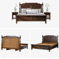 Aspen Solid Sheesham Wood King Size Bed - left_view