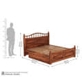 Adour Solid Sheesham Wood King Size Bed With Storage - left_view