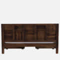 Bergen Sheesham Wood Double Bed With Storage - bottom_view