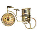 Antique Cycle Pen Stand with Clock - rear_view