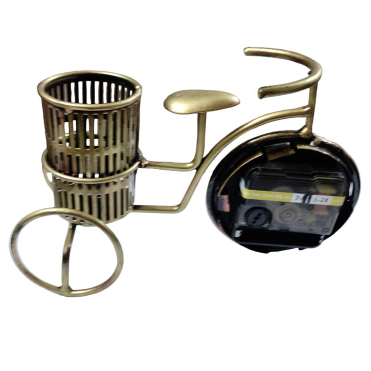 Antique Cycle Pen Stand with Clock