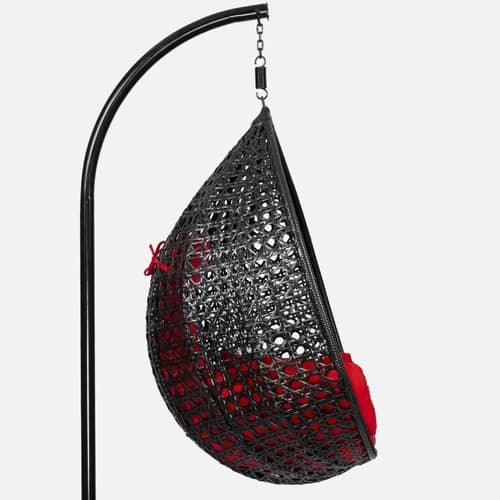 Hanging Wicker Outdoor Swing with Stand