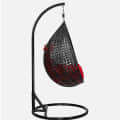 Hanging Wicker Outdoor Swing with Stand - right_view
