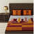 Yellow Colored Printed Queen Double Cotton Bedsheet With 2 Pillow Cover - front_view